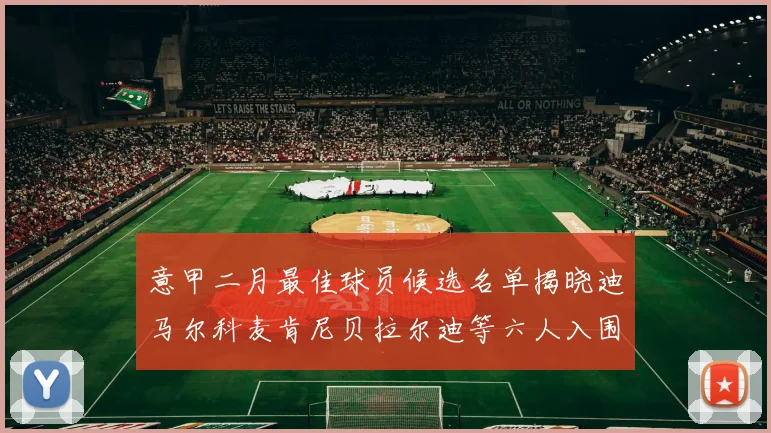 意甲二月最佳球员候选名单揭晓迪马尔科麦肯尼贝拉尔迪等六人入围
